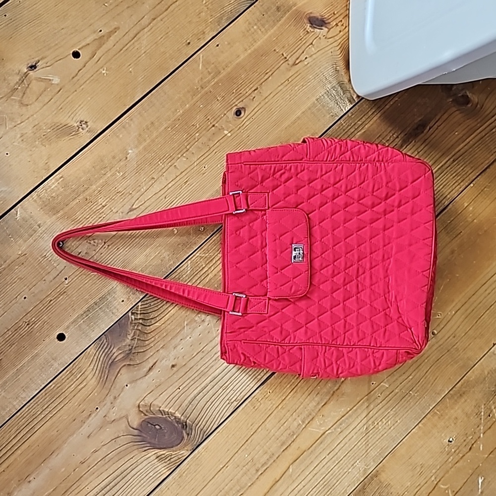 Vera Bradley quilted tote 12x13x5